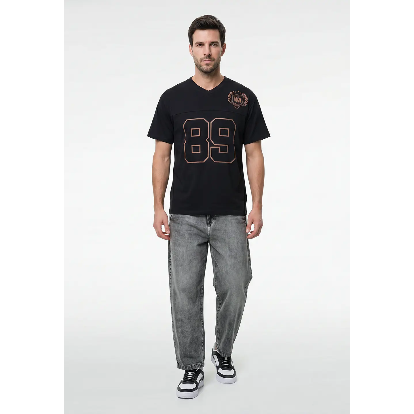 Polera Jersey Hombre Negro 3