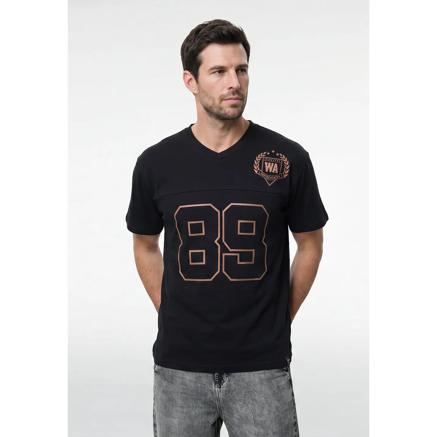 Polera Jersey Hombre Negro 1