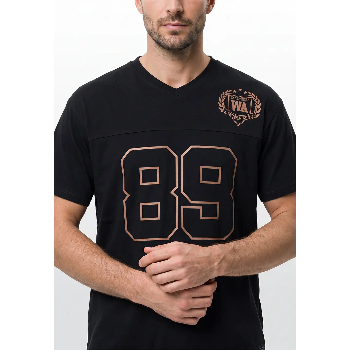 Polera Jersey Hombre Negro 4