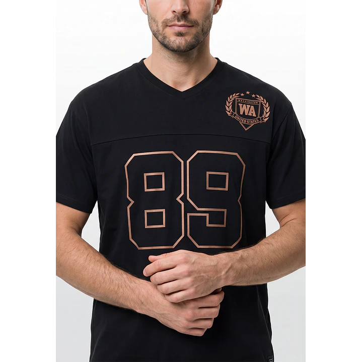 Polera Jersey Hombre Negro 2