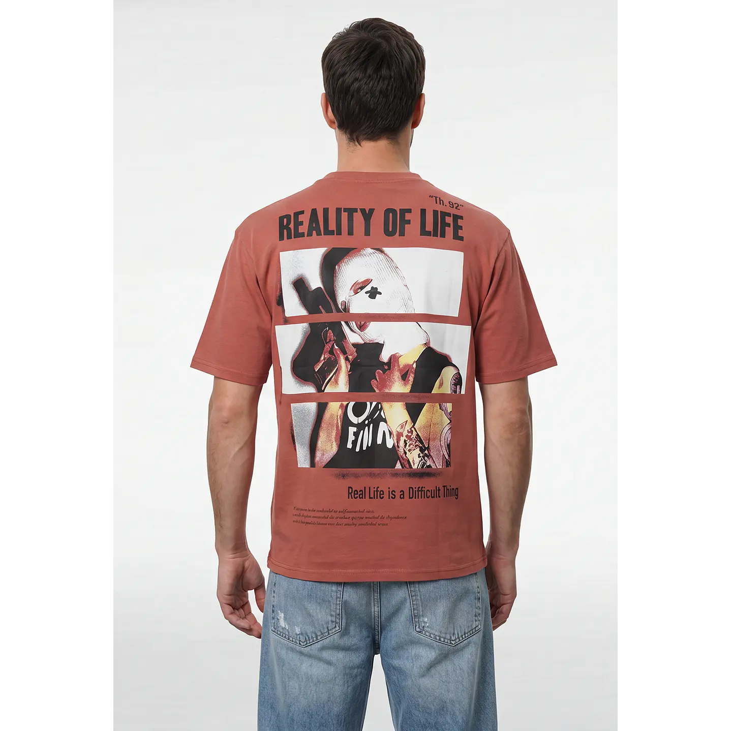 Polera Urbano Hombre Café 3