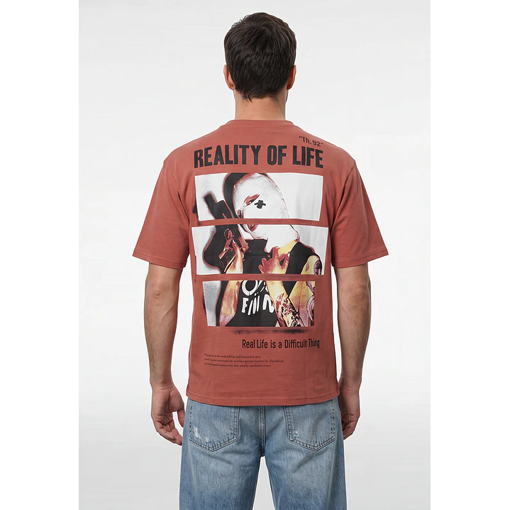 Polera Urbano Hombre Café 3
