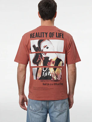 Polera Urbana Reality Hombre Café