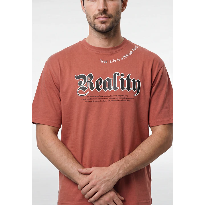 Polera Urbano Hombre Café 2