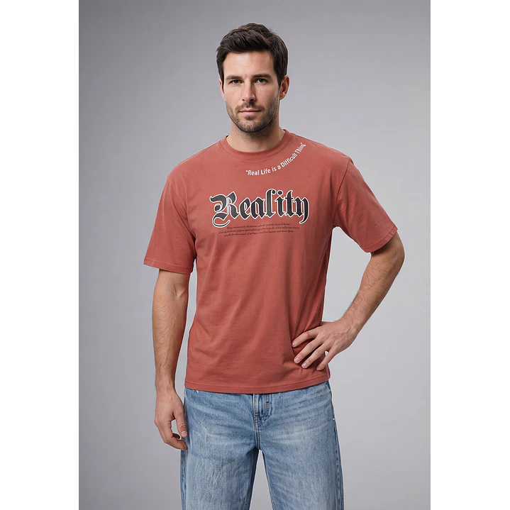 Polera Urbano Hombre Café 1