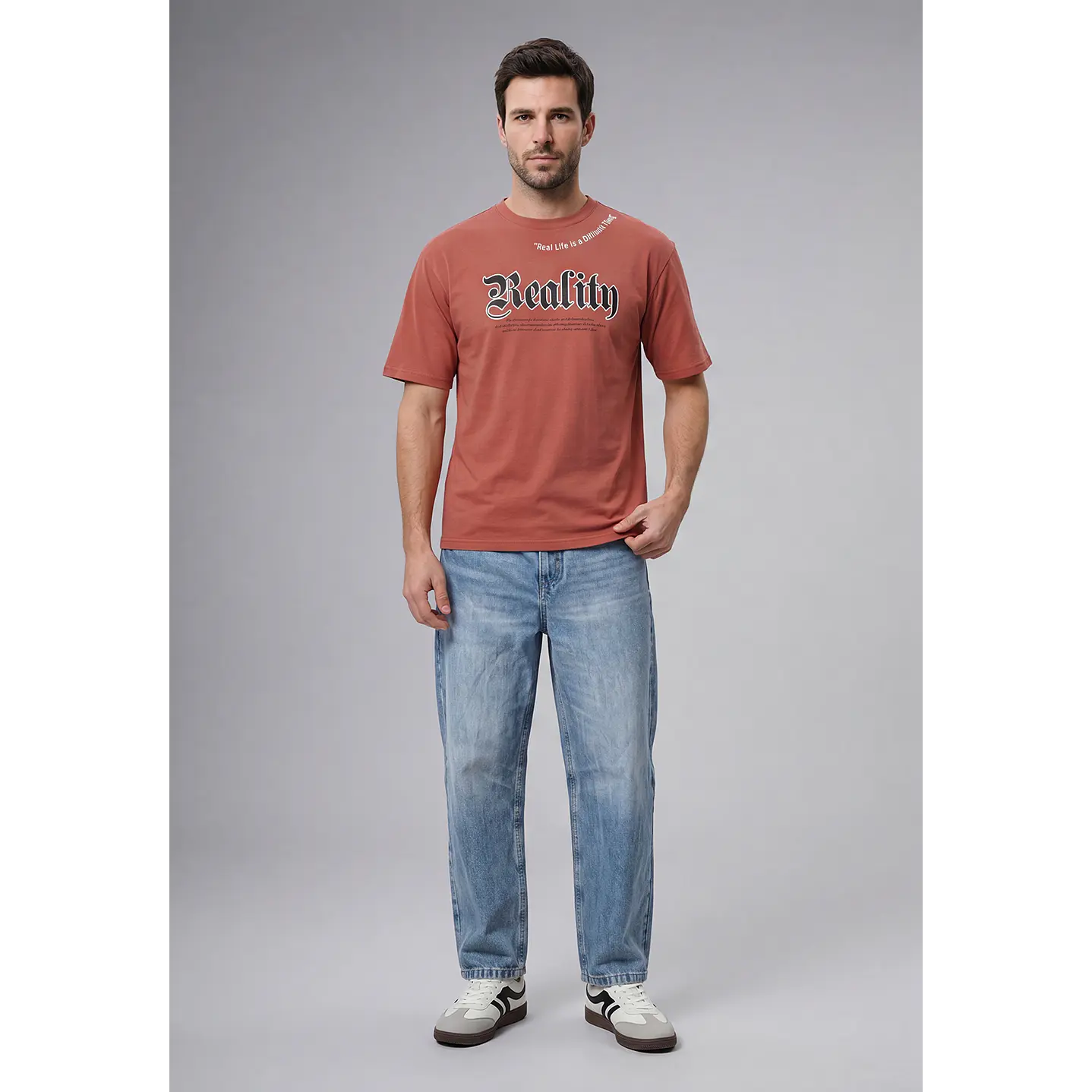 Polera Urbano Hombre Café 4