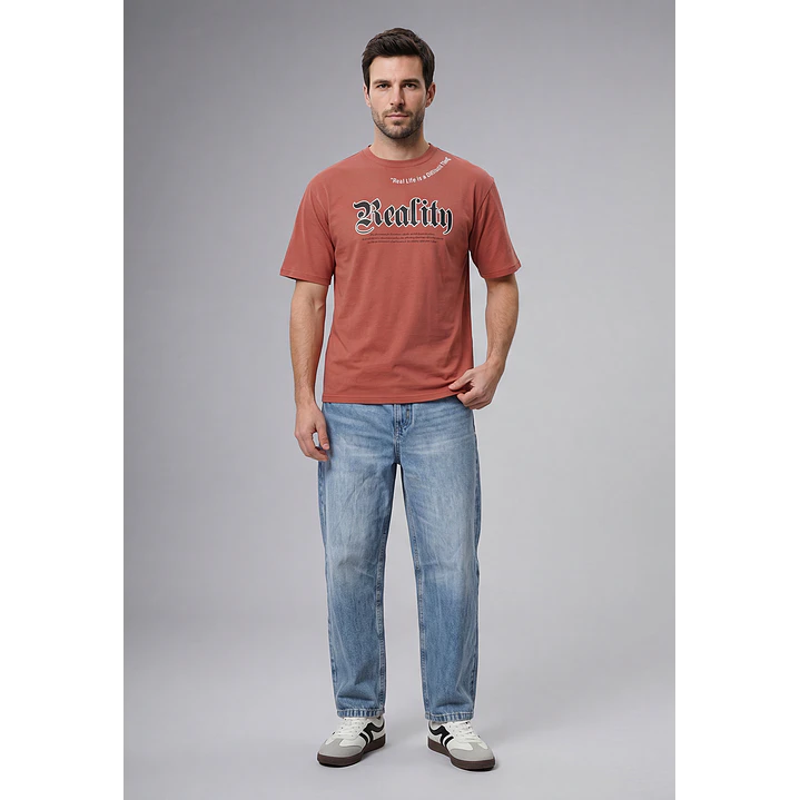 Polera Urbano Hombre Café 4