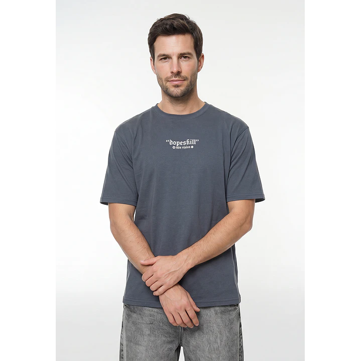 Polera Urbano Hombre Gris 1