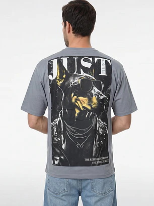 Polera Urbana Just Hombre Azul
