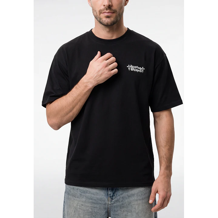 Polera Alas Oversize Hombre Negro 2