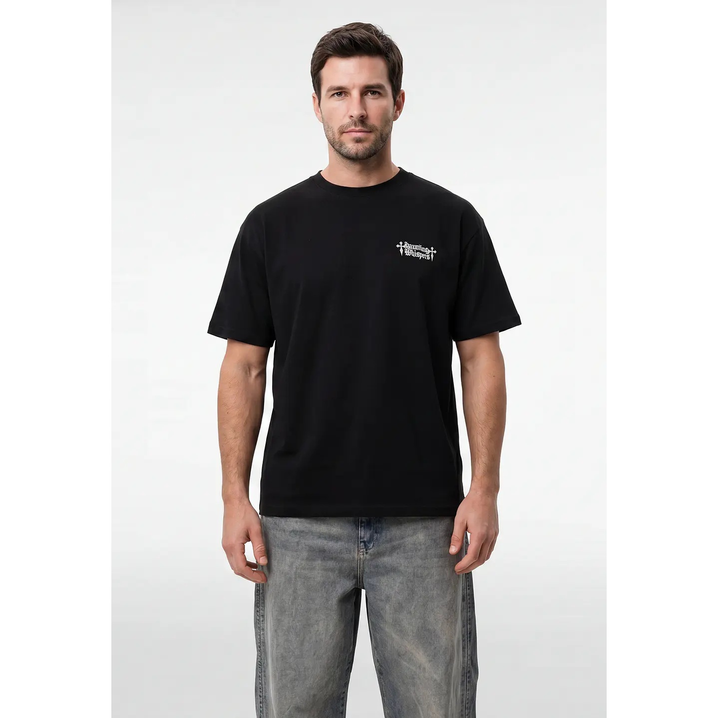 Polera Alas Oversize Hombre Negro 1