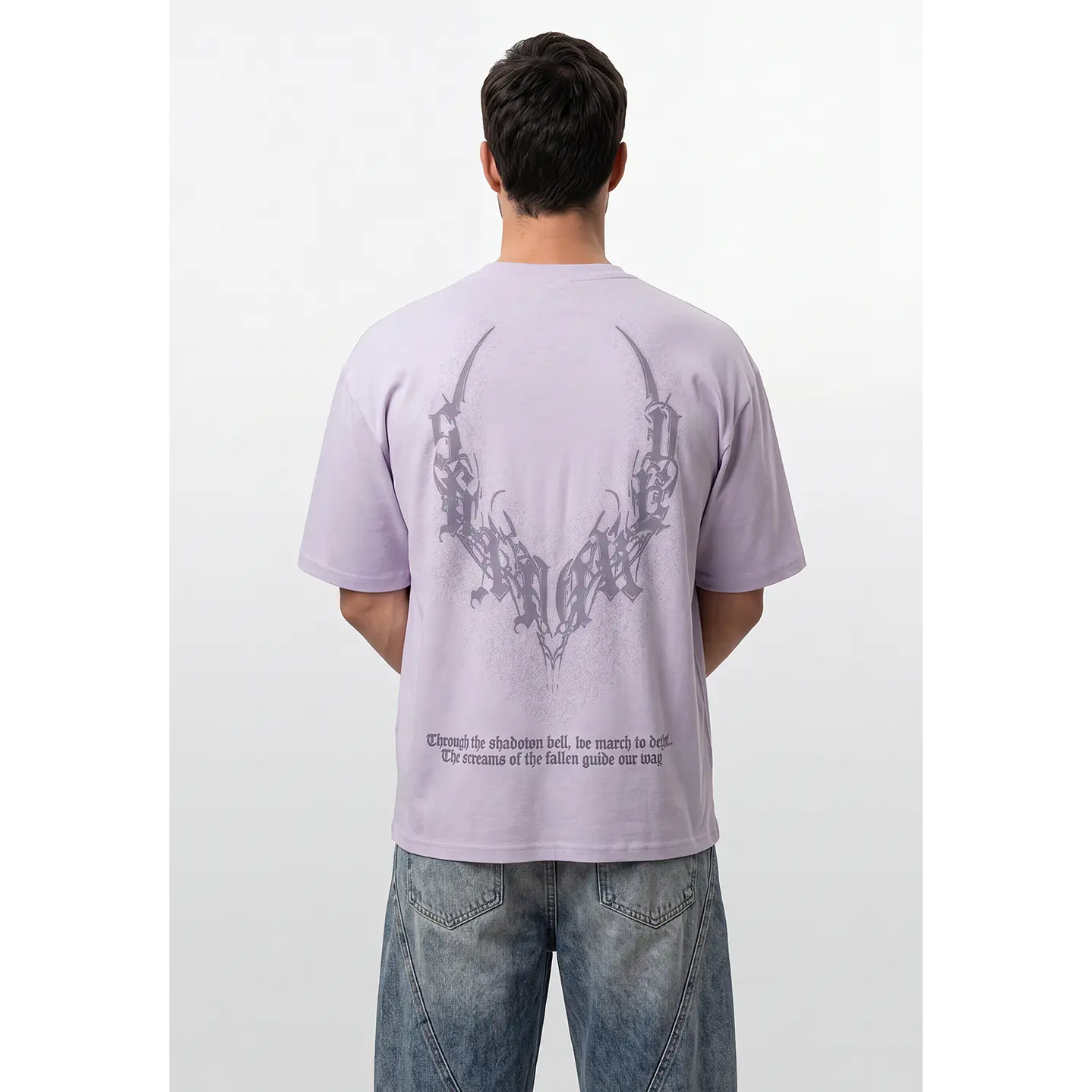 Polera Alas Oversize Hombre Lila 1