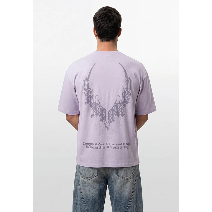 Polera Alas Oversize Hombre Lila 3