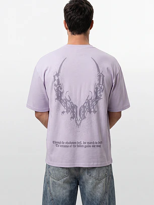 Polera Alas Oversize Hombre Lila