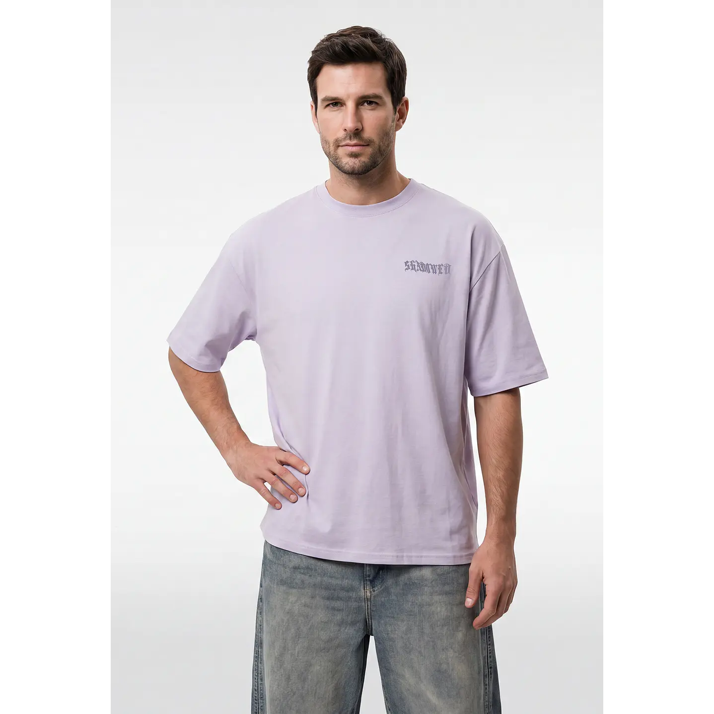 Polera Alas Oversize Hombre Lila 2