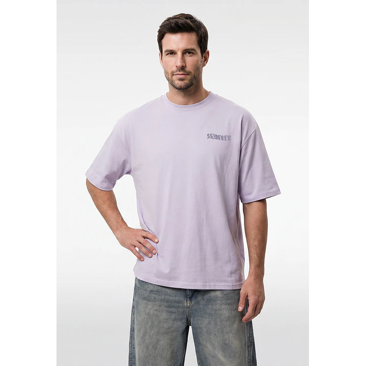 Polera Alas Oversize Hombre Lila 1