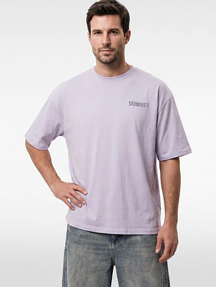 Polera Alas Oversize Hombre Lila