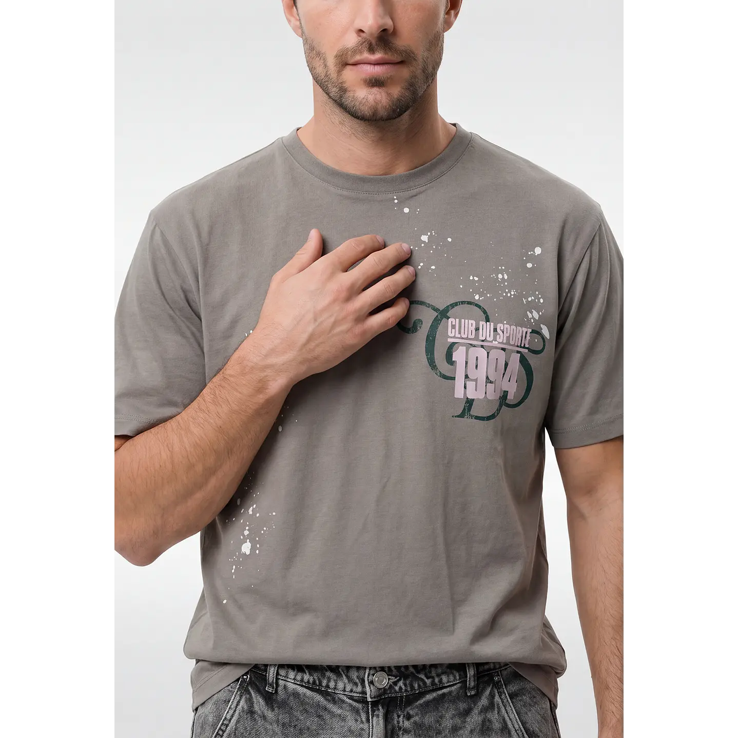 Polera Oriental Relaxed Hombre Verde 4