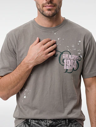 Polera Oriental Relaxed Hombre Verde