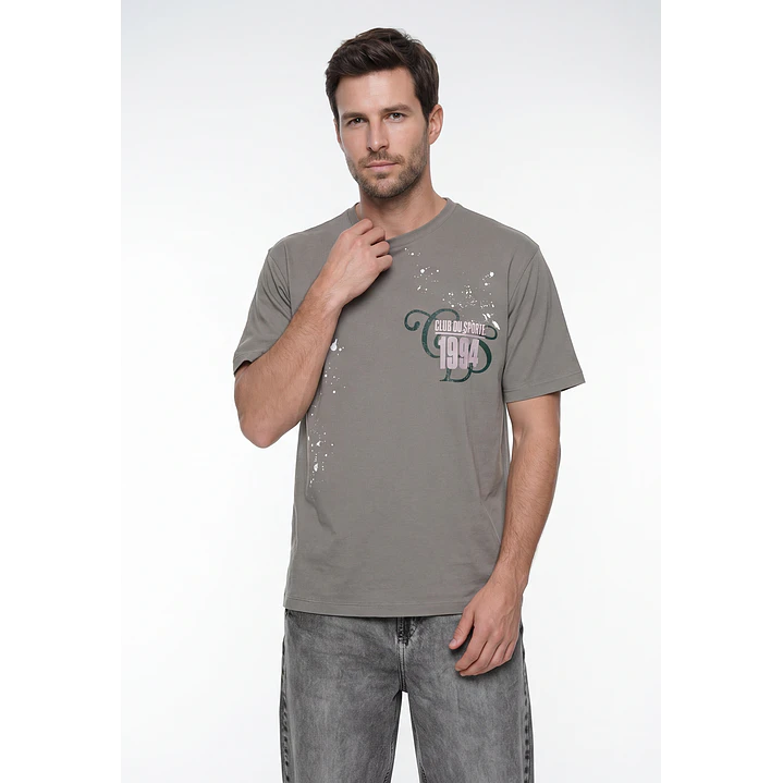 Polera Oriental Relaxed Hombre Verde 1