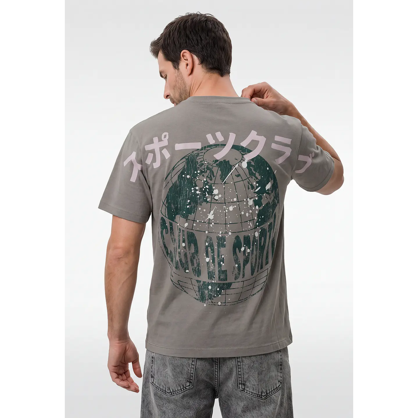 Polera Oriental Relaxed Hombre Verde 2