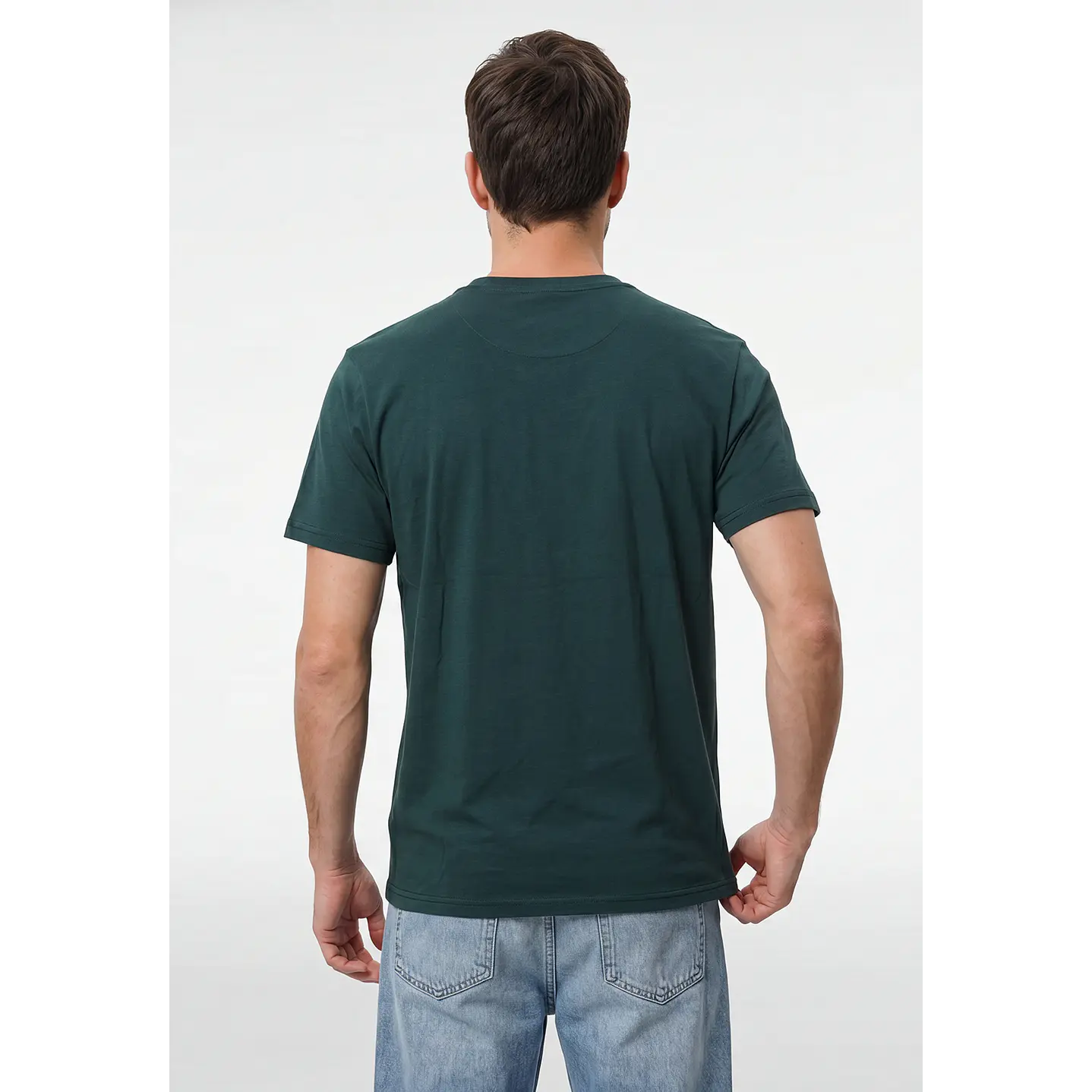 Polera Relieve 3D Regular Hombre Verde 3