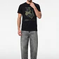 Polera Relieve 3D Regular Hombre Negro - Miniatura 4