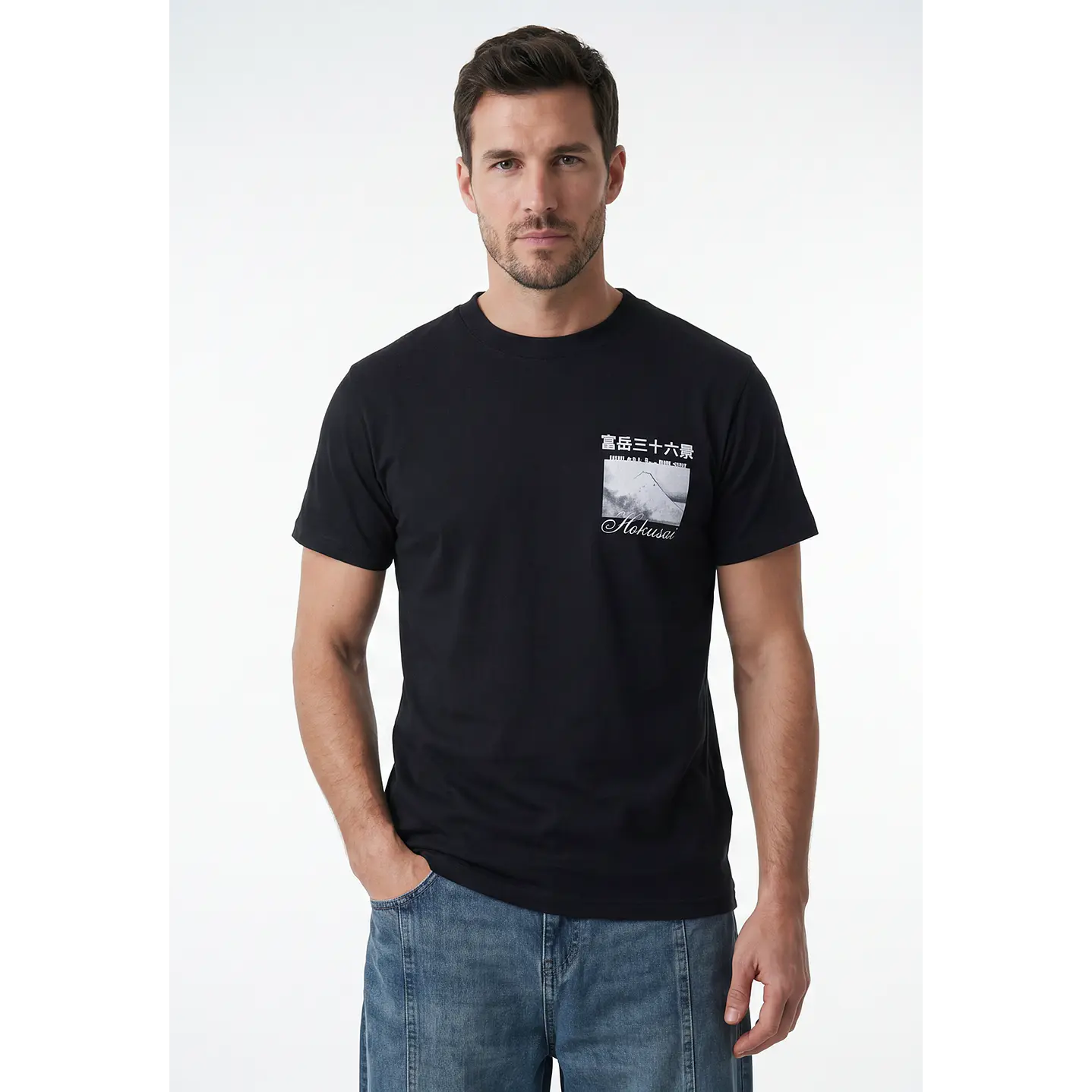 Polera Regular Hombre Negro 2