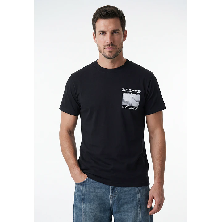 Polera Regular Hombre Negro 1