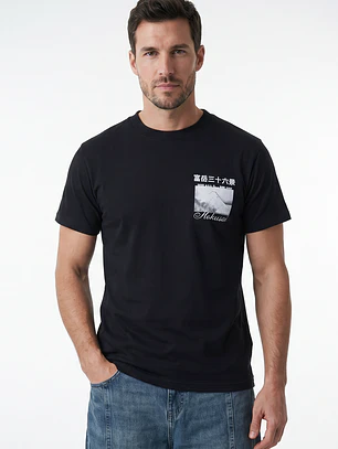 Polera Regular Hombre Negro