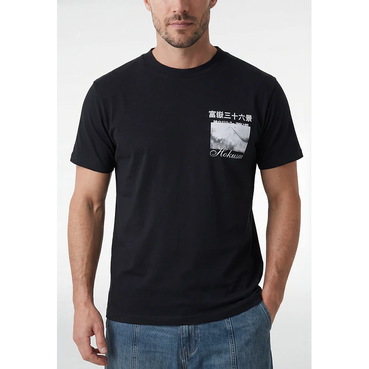 Polera Regular Hombre Negro 2