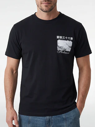 Polera Regular Hombre Negro