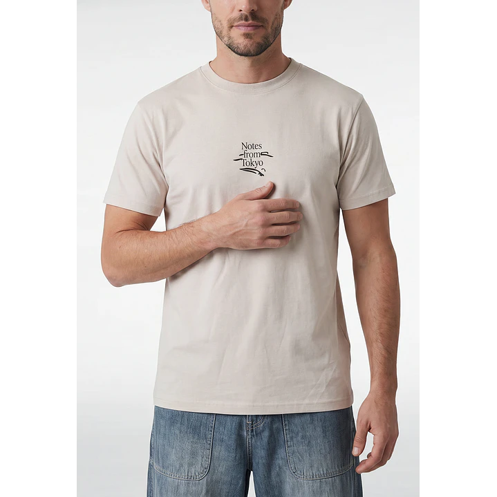 Polera Regular Hombre Beige 2