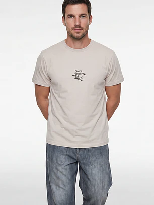 Polera Regular Hombre Beige