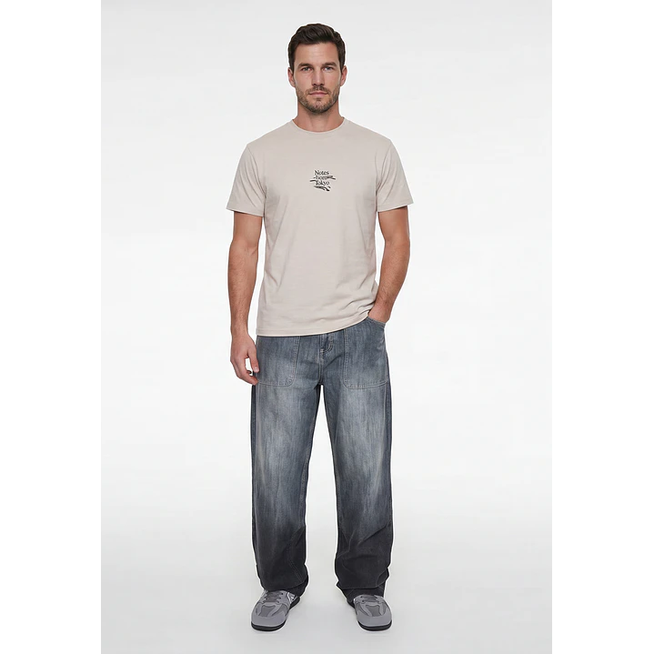 Polera Regular Hombre Beige 4