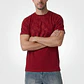 Polera Letras Regular Hombre Rojo - Miniatura 1