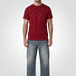 Polera Letras Regular Hombre Rojo - Miniatura 4