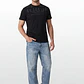 Polera Letras Regular Hombre Negro - Miniatura 4