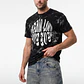 Polera Relieve 3D Relaxed Hombre Negro - Miniatura 1
