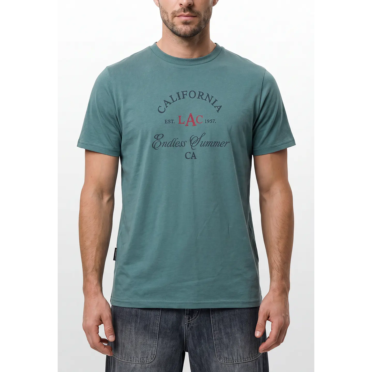 Polera Básica Hombre Verde 2