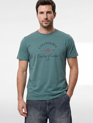 Polera Básica Hombre Verde