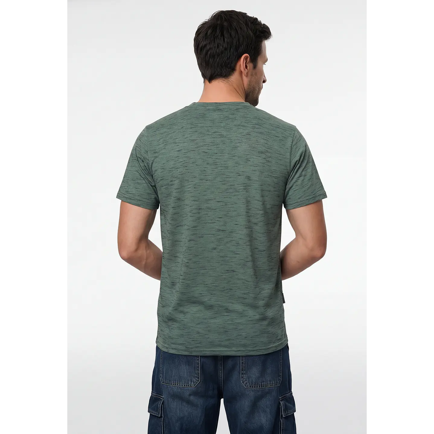 Polera Básica Hombre Verde 3