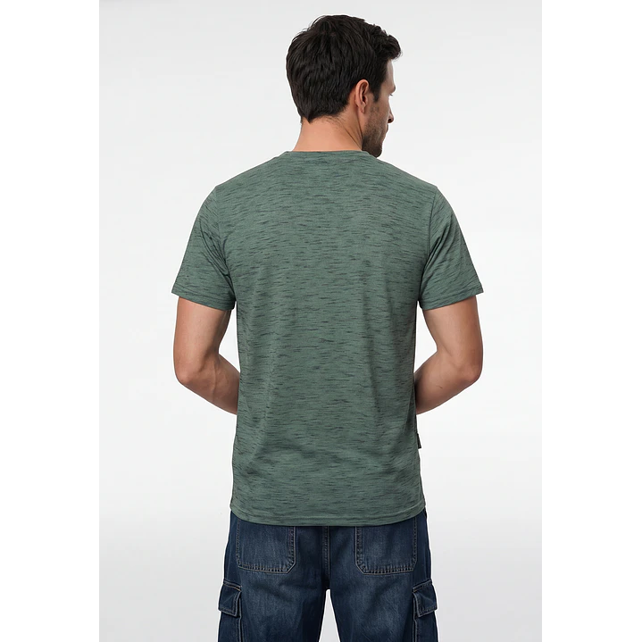 Polera Básica Hombre Verde 3