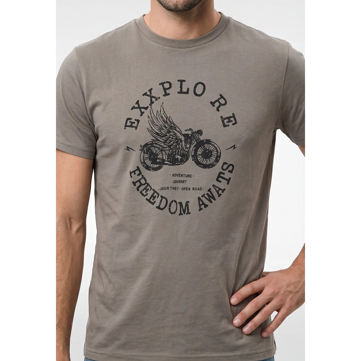 Polera Básica Hombre Verde 3