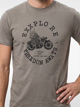 Polera Básica Hombre Verde