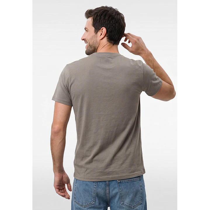 Polera Básica Hombre Verde 3