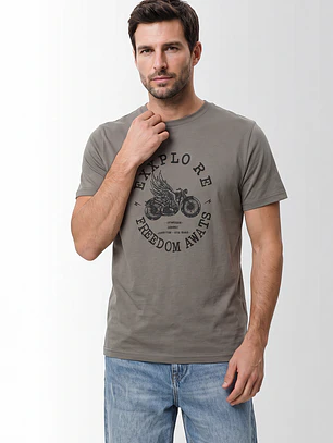 Polera Básica Hombre Verde