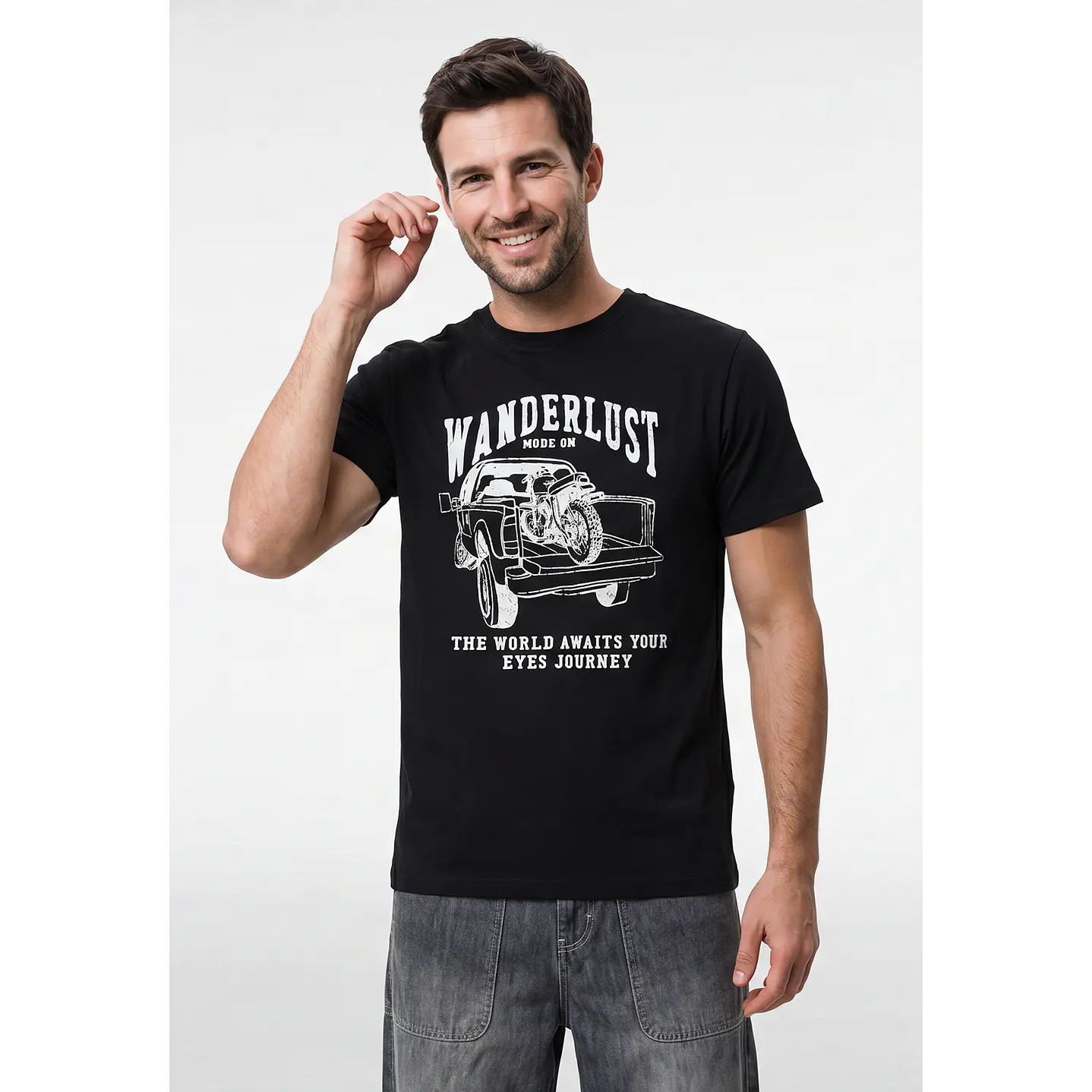 Polera Básica Hombre Negro 1