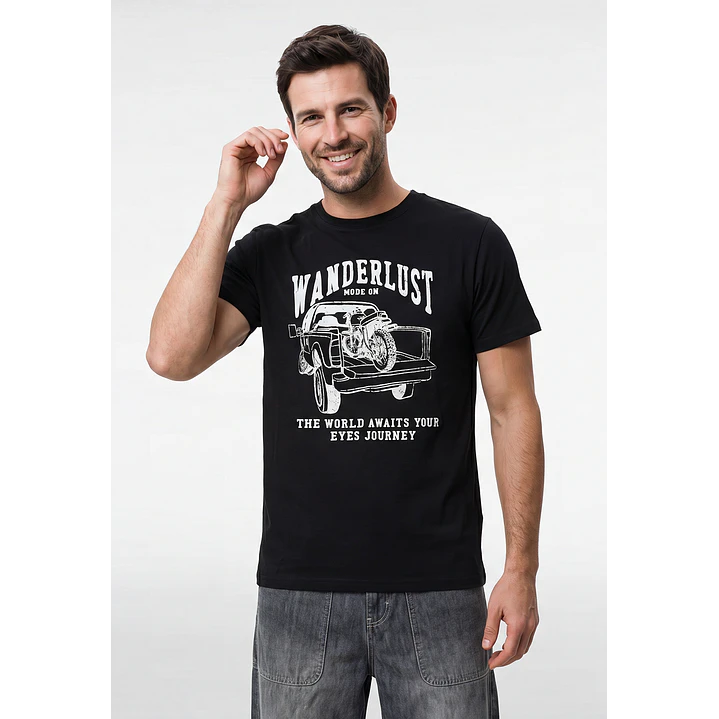 Polera Básica Hombre Negro 1