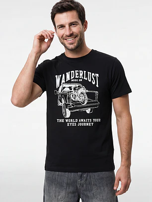 Polera Básica Hombre Negro